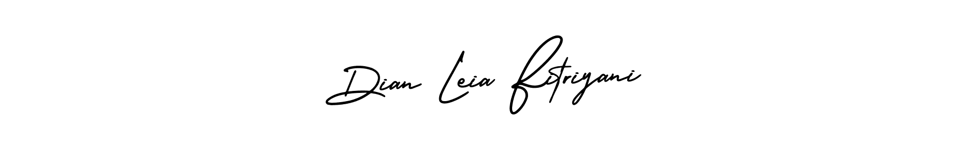 Create a beautiful signature design for name Dian Leia Fitriyani. With this signature (AmerikaSignatureDemo-Regular) fonts, you can make a handwritten signature for free. Dian Leia Fitriyani signature style 3 images and pictures png