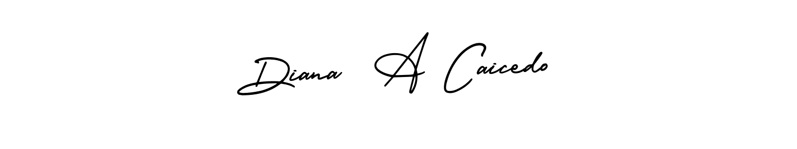 if you are searching for the best signature style for your name Diana  A Caicedo. so please give up your signature search. here we have designed multiple signature styles  using AmerikaSignatureDemo-Regular. Diana  A Caicedo signature style 3 images and pictures png