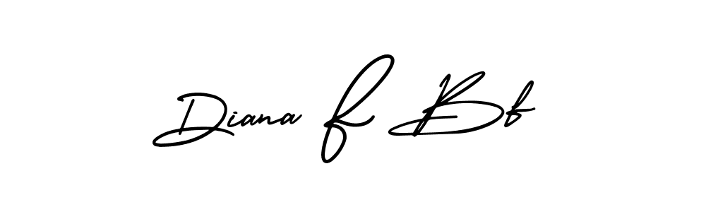 Create a beautiful signature design for name Diana F Bf. With this signature (AmerikaSignatureDemo-Regular) fonts, you can make a handwritten signature for free. Diana F Bf signature style 3 images and pictures png