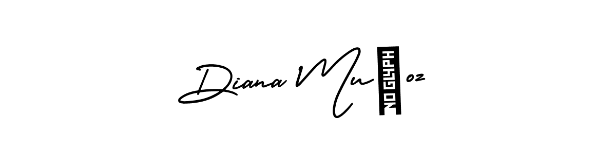 if you are searching for the best signature style for your name Diana Muñoz. so please give up your signature search. here we have designed multiple signature styles  using AmerikaSignatureDemo-Regular. Diana Muñoz signature style 3 images and pictures png