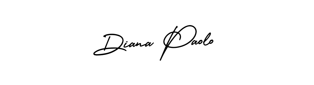 This is the best signature style for the Diana Paolo name. Also you like these signature font (AmerikaSignatureDemo-Regular). Mix name signature. Diana Paolo signature style 3 images and pictures png