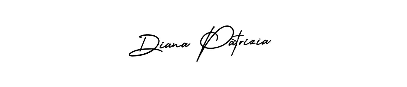 The best way (AmerikaSignatureDemo-Regular) to make a short signature is to pick only two or three words in your name. The name Diana Patrizia include a total of six letters. For converting this name. Diana Patrizia signature style 3 images and pictures png
