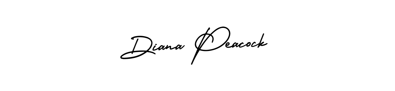 The best way (AmerikaSignatureDemo-Regular) to make a short signature is to pick only two or three words in your name. The name Diana Peacock include a total of six letters. For converting this name. Diana Peacock signature style 3 images and pictures png