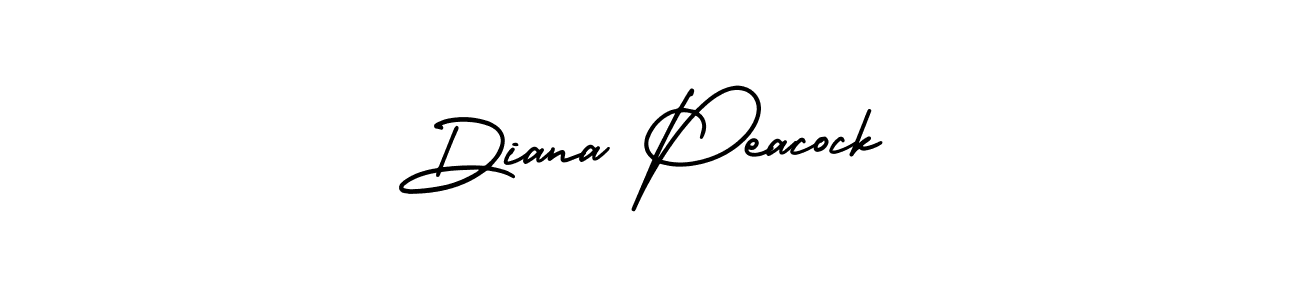 The best way (AmerikaSignatureDemo-Regular) to make a short signature is to pick only two or three words in your name. The name Diana Peacock include a total of six letters. For converting this name. Diana Peacock signature style 3 images and pictures png