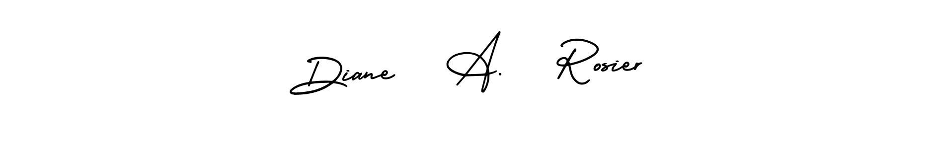 Similarly AmerikaSignatureDemo-Regular is the best handwritten signature design. Signature creator online .You can use it as an online autograph creator for name Diane   A.   Rosier. Diane   A.   Rosier signature style 3 images and pictures png