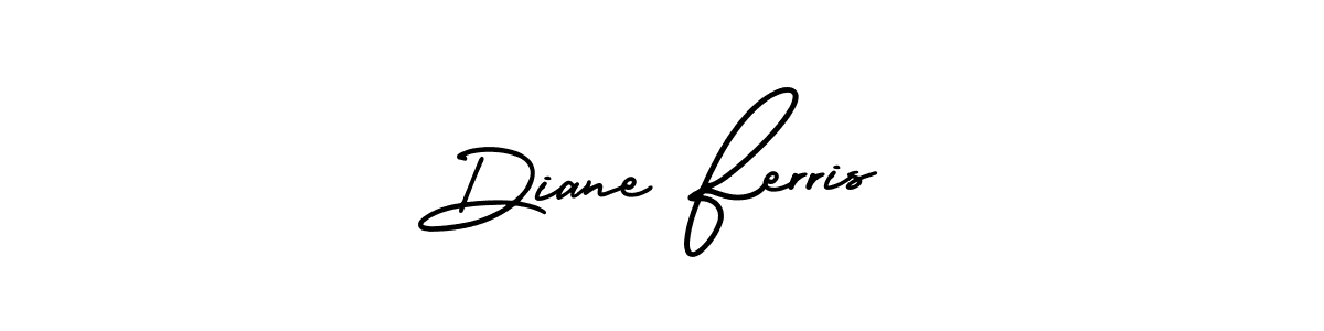 The best way (AmerikaSignatureDemo-Regular) to make a short signature is to pick only two or three words in your name. The name Diane Ferris include a total of six letters. For converting this name. Diane Ferris signature style 3 images and pictures png