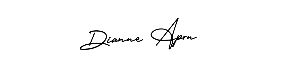 Make a beautiful signature design for name Dianne Aprn. With this signature (AmerikaSignatureDemo-Regular) style, you can create a handwritten signature for free. Dianne Aprn signature style 3 images and pictures png