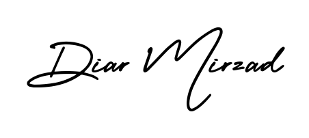 The AmerikaSignatureDemo-Regular signature style provides a bold statement for name Diar Mirzad. Designed for business owners, executives, and leaders. Diar Mirzad signature style 3 images and pictures png