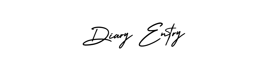 Also we have Diary Entry name is the best signature style. Create professional handwritten signature collection using AmerikaSignatureDemo-Regular autograph style. Diary Entry signature style 3 images and pictures png