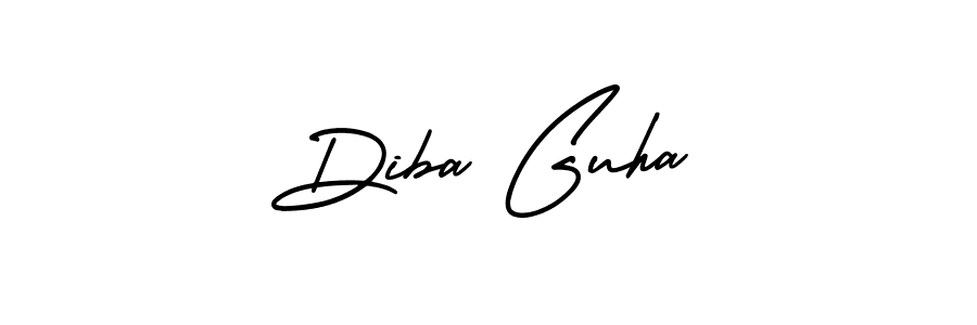 if you are searching for the best signature style for your name Diba Guha. so please give up your signature search. here we have designed multiple signature styles  using AmerikaSignatureDemo-Regular. Diba Guha signature style 3 images and pictures png