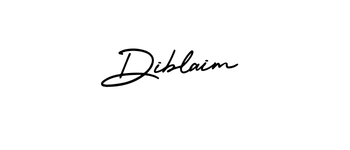 Use a signature maker to create a handwritten signature online. With this signature software, you can design (AmerikaSignatureDemo-Regular) your own signature for name Diblaim. Diblaim signature style 3 images and pictures png