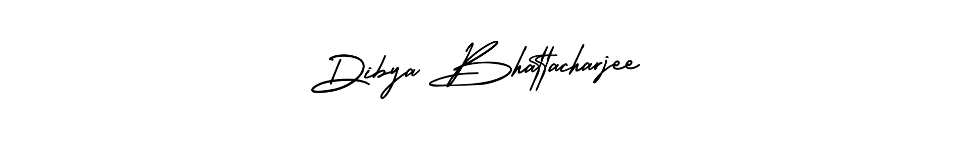 How to make Dibya Bhattacharjee name signature. Use AmerikaSignatureDemo-Regular style for creating short signs online. This is the latest handwritten sign. Dibya Bhattacharjee signature style 3 images and pictures png