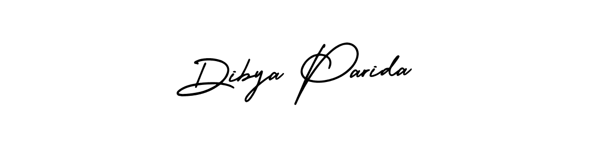 Make a beautiful signature design for name Dibya Parida. With this signature (AmerikaSignatureDemo-Regular) style, you can create a handwritten signature for free. Dibya Parida signature style 3 images and pictures png