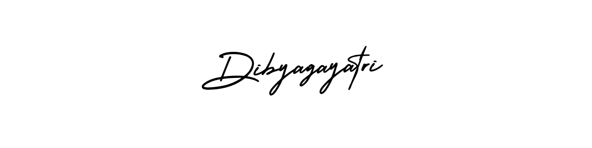 You should practise on your own different ways (AmerikaSignatureDemo-Regular) to write your name (Dibyagayatri) in signature. don't let someone else do it for you. Dibyagayatri signature style 3 images and pictures png