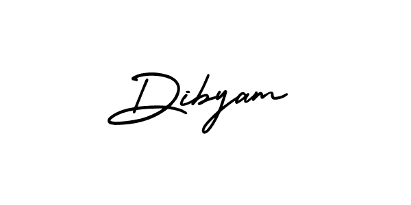 Dibyam stylish signature style. Best Handwritten Sign (AmerikaSignatureDemo-Regular) for my name. Handwritten Signature Collection Ideas for my name Dibyam. Dibyam signature style 3 images and pictures png