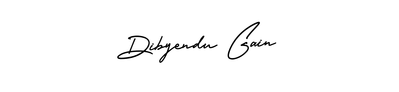 Create a beautiful signature design for name Dibyendu Gain. With this signature (AmerikaSignatureDemo-Regular) fonts, you can make a handwritten signature for free. Dibyendu Gain signature style 3 images and pictures png