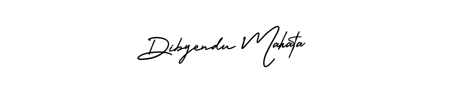How to make Dibyendu Mahata name signature. Use AmerikaSignatureDemo-Regular style for creating short signs online. This is the latest handwritten sign. Dibyendu Mahata signature style 3 images and pictures png