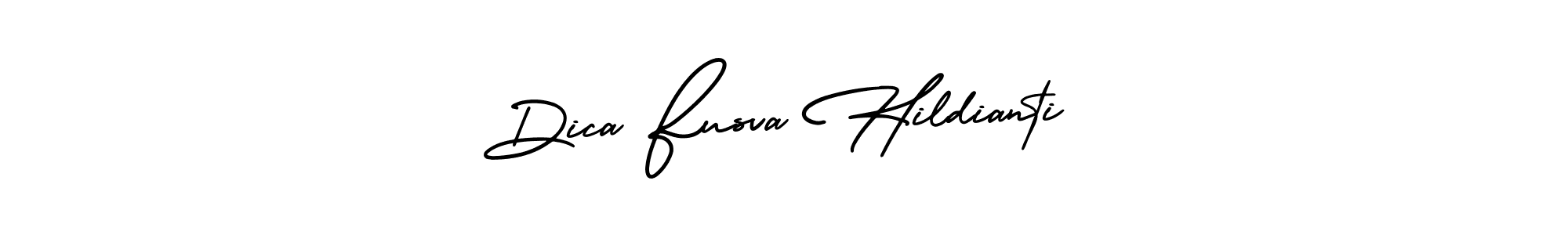 Design your own signature with our free online signature maker. With this signature software, you can create a handwritten (AmerikaSignatureDemo-Regular) signature for name Dica Fusva Hildianti. Dica Fusva Hildianti signature style 3 images and pictures png