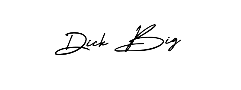 Make a beautiful signature design for name Dick Big. With this signature (AmerikaSignatureDemo-Regular) style, you can create a handwritten signature for free. Dick Big signature style 3 images and pictures png