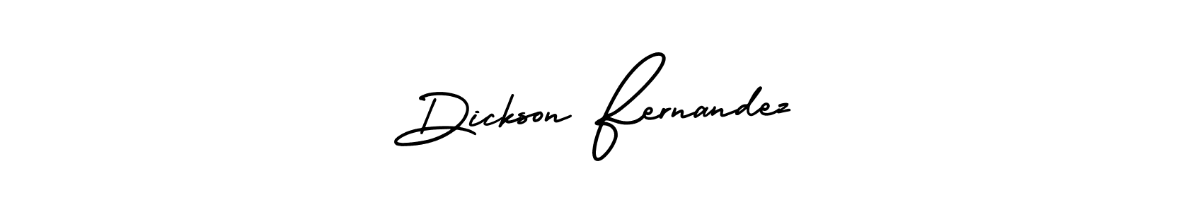 How to make Dickson Fernandez signature? AmerikaSignatureDemo-Regular is a professional autograph style. Create handwritten signature for Dickson Fernandez name. Dickson Fernandez signature style 3 images and pictures png