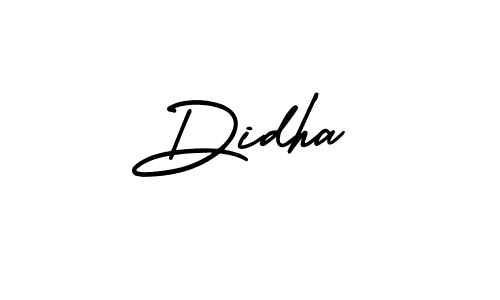 Make a beautiful signature design for name Didha. With this signature (AmerikaSignatureDemo-Regular) style, you can create a handwritten signature for free. Didha signature style 3 images and pictures png