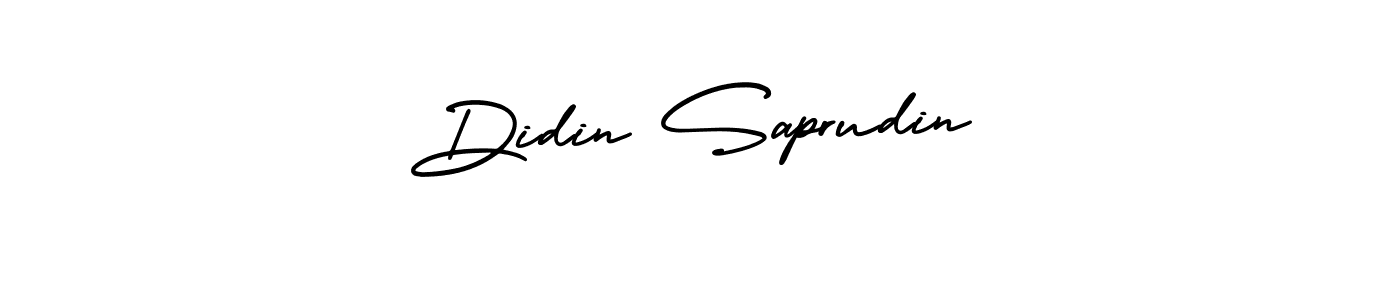 Also You can easily find your signature by using the search form. We will create Didin Saprudin name handwritten signature images for you free of cost using AmerikaSignatureDemo-Regular sign style. Didin Saprudin signature style 3 images and pictures png