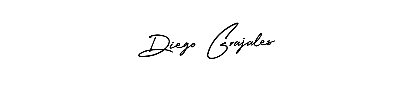 Design your own signature with our free online signature maker. With this signature software, you can create a handwritten (AmerikaSignatureDemo-Regular) signature for name Diego Grajales. Diego Grajales signature style 3 images and pictures png