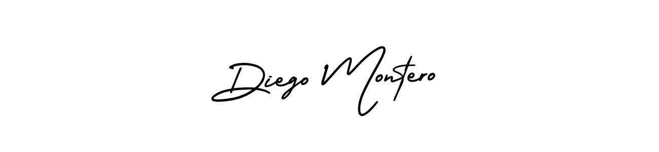 How to Draw Diego Montero signature style? AmerikaSignatureDemo-Regular is a latest design signature styles for name Diego Montero. Diego Montero signature style 3 images and pictures png