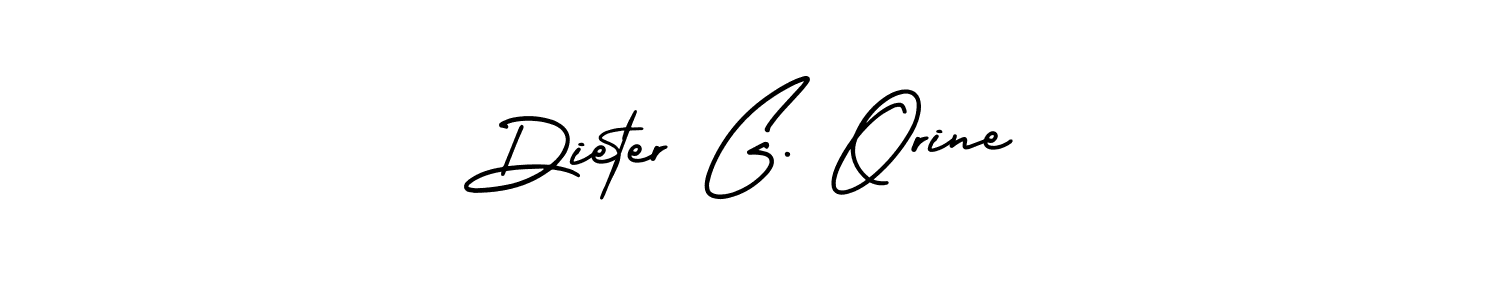 Dieter G. Orine stylish signature style. Best Handwritten Sign (AmerikaSignatureDemo-Regular) for my name. Handwritten Signature Collection Ideas for my name Dieter G. Orine. Dieter G. Orine signature style 3 images and pictures png