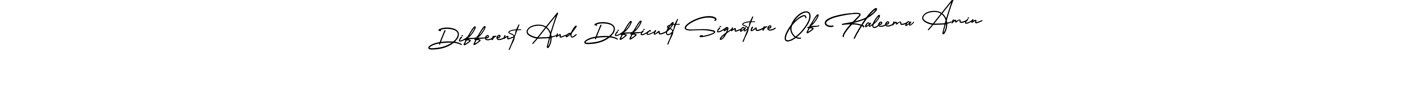 The best way (AmerikaSignatureDemo-Regular) to make a short signature is to pick only two or three words in your name. The name Different And Difficult Signature Of Haleema Amin include a total of six letters. For converting this name. Different And Difficult Signature Of Haleema Amin signature style 3 images and pictures png