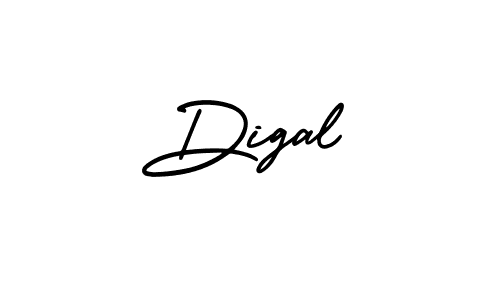 Use a signature maker to create a handwritten signature online. With this signature software, you can design (AmerikaSignatureDemo-Regular) your own signature for name Digal. Digal signature style 3 images and pictures png