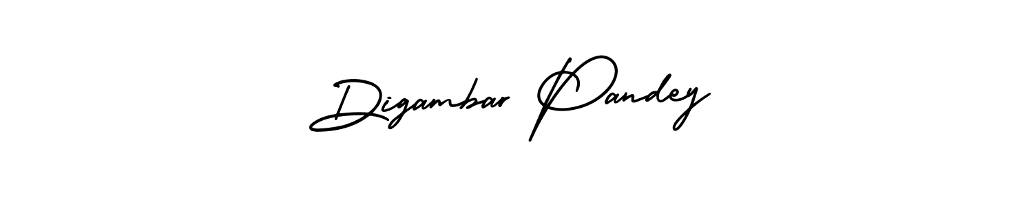 How to make Digambar Pandey name signature. Use AmerikaSignatureDemo-Regular style for creating short signs online. This is the latest handwritten sign. Digambar Pandey signature style 3 images and pictures png