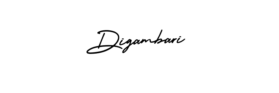 How to make Digambari name signature. Use AmerikaSignatureDemo-Regular style for creating short signs online. This is the latest handwritten sign. Digambari signature style 3 images and pictures png