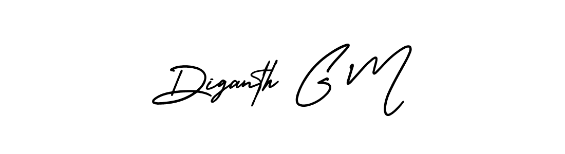 You can use this online signature creator to create a handwritten signature for the name Diganth G M. This is the best online autograph maker. Diganth G M signature style 3 images and pictures png