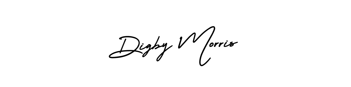 The best way (AmerikaSignatureDemo-Regular) to make a short signature is to pick only two or three words in your name. The name Digby Morris include a total of six letters. For converting this name. Digby Morris signature style 3 images and pictures png