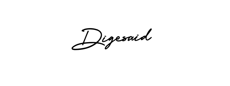 Digesaid stylish signature style. Best Handwritten Sign (AmerikaSignatureDemo-Regular) for my name. Handwritten Signature Collection Ideas for my name Digesaid. Digesaid signature style 3 images and pictures png