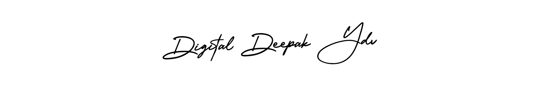 Similarly AmerikaSignatureDemo-Regular is the best handwritten signature design. Signature creator online .You can use it as an online autograph creator for name Digital Deepak Ydv. Digital Deepak Ydv signature style 3 images and pictures png