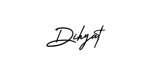 Dihyat stylish signature style. Best Handwritten Sign (AmerikaSignatureDemo-Regular) for my name. Handwritten Signature Collection Ideas for my name Dihyat. Dihyat signature style 3 images and pictures png