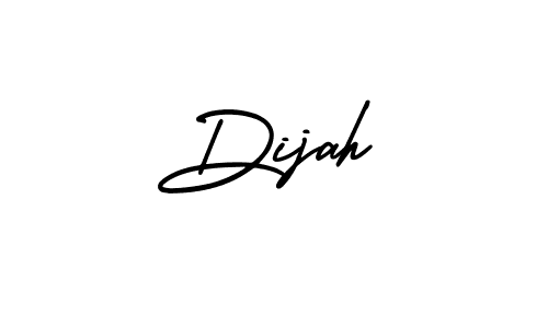 Design your own signature with our free online signature maker. With this signature software, you can create a handwritten (AmerikaSignatureDemo-Regular) signature for name Dijah. Dijah signature style 3 images and pictures png