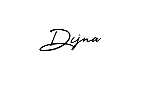 Make a beautiful signature design for name Dijna. With this signature (AmerikaSignatureDemo-Regular) style, you can create a handwritten signature for free. Dijna signature style 3 images and pictures png