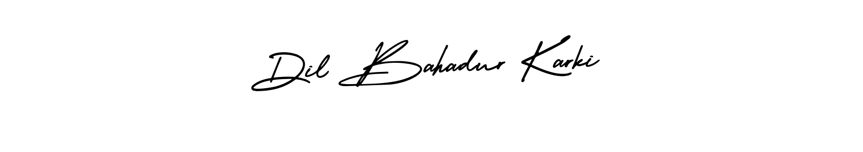 This is the best signature style for the Dil Bahadur Karki name. Also you like these signature font (AmerikaSignatureDemo-Regular). Mix name signature. Dil Bahadur Karki signature style 3 images and pictures png