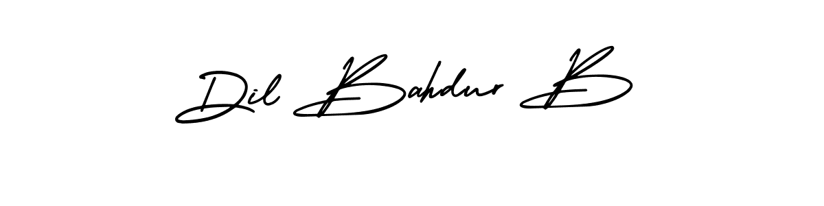 How to Draw Dil Bahdur B signature style? AmerikaSignatureDemo-Regular is a latest design signature styles for name Dil Bahdur B. Dil Bahdur B signature style 3 images and pictures png