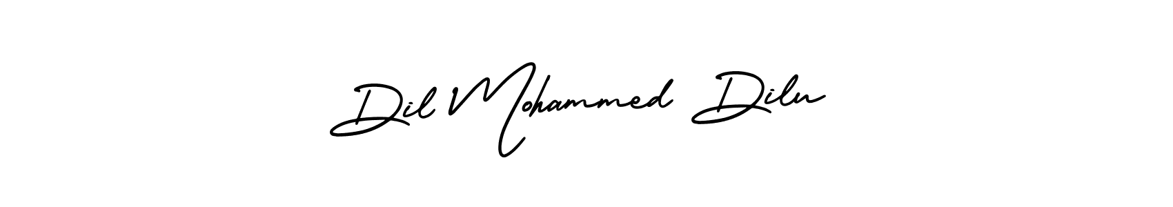 The best way (AmerikaSignatureDemo-Regular) to make a short signature is to pick only two or three words in your name. The name Dil Mohammed Dilu include a total of six letters. For converting this name. Dil Mohammed Dilu signature style 3 images and pictures png