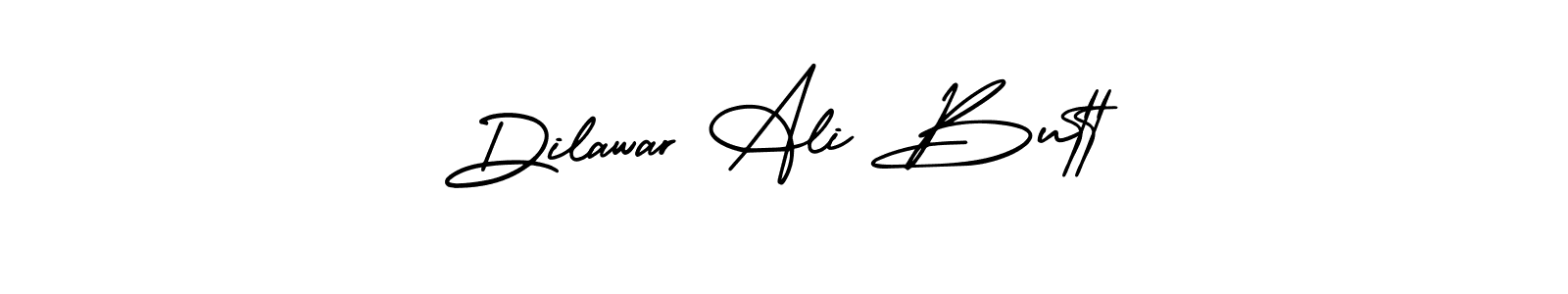 You should practise on your own different ways (AmerikaSignatureDemo-Regular) to write your name (Dilawar Ali Butt) in signature. don't let someone else do it for you. Dilawar Ali Butt signature style 3 images and pictures png