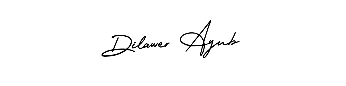 AmerikaSignatureDemo-Regular is a professional signature style that is perfect for those who want to add a touch of class to their signature. It is also a great choice for those who want to make their signature more unique. Get Dilawer Ayub name to fancy signature for free. Dilawer Ayub signature style 3 images and pictures png