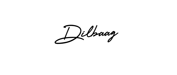 How to make Dilbaag name signature. Use AmerikaSignatureDemo-Regular style for creating short signs online. This is the latest handwritten sign. Dilbaag signature style 3 images and pictures png