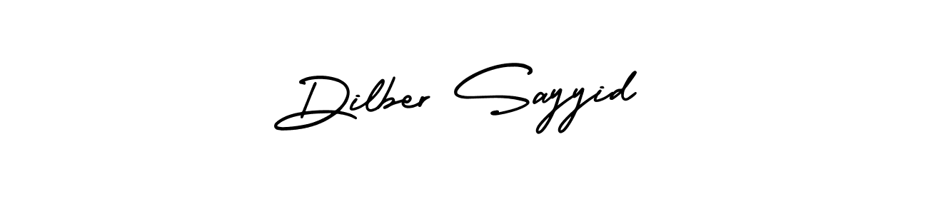 Use a signature maker to create a handwritten signature online. With this signature software, you can design (AmerikaSignatureDemo-Regular) your own signature for name Dilber Sayyid. Dilber Sayyid signature style 3 images and pictures png