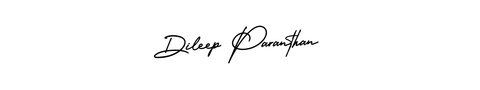 How to make Dileep Paranthan name signature. Use AmerikaSignatureDemo-Regular style for creating short signs online. This is the latest handwritten sign. Dileep Paranthan signature style 3 images and pictures png