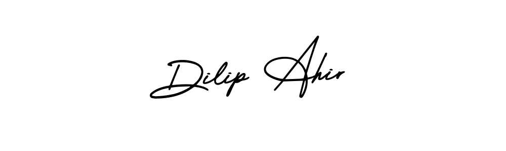 Check out images of Autograph of Dilip Ahir name. Actor Dilip Ahir Signature Style. AmerikaSignatureDemo-Regular is a professional sign style online. Dilip Ahir signature style 3 images and pictures png