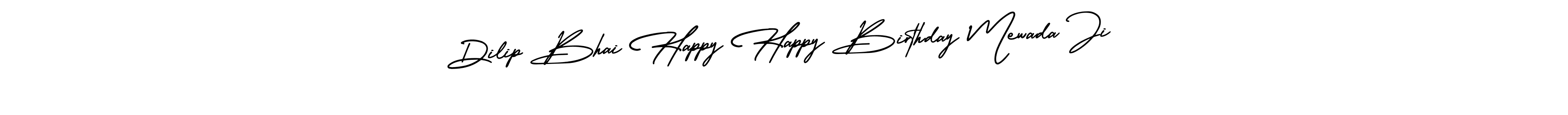 Also You can easily find your signature by using the search form. We will create Dilip Bhai Happy Happy Birthday Mewada Ji name handwritten signature images for you free of cost using AmerikaSignatureDemo-Regular sign style. Dilip Bhai Happy Happy Birthday Mewada Ji signature style 3 images and pictures png